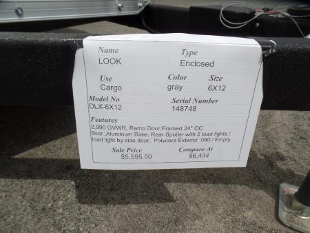 New 2026 Look Trailers K-DX7212-035 Cargo / Enclosed Trailer