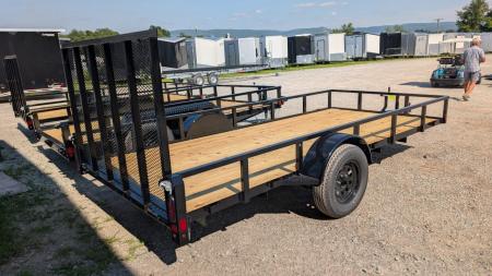 New 2026 Belmont 6x12 Tube Top Utility Trailer w/ Lay Flat Gate