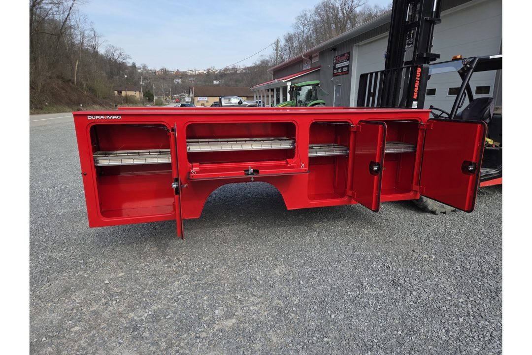 New Dura Mag Truck Bodies S-Series Aluminum Service Body 84"ca Cab and Chassis DRW RED