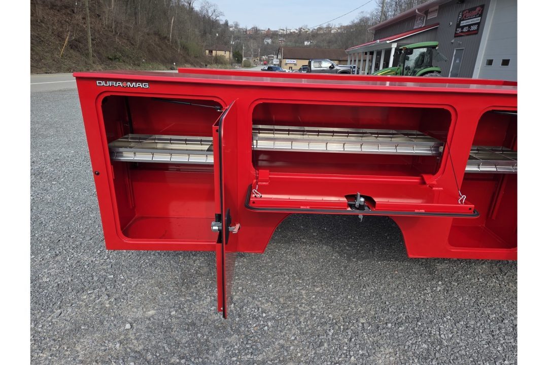 New Dura Mag Truck Bodies S-Series Aluminum Service Body 84"ca Cab and Chassis DRW RED