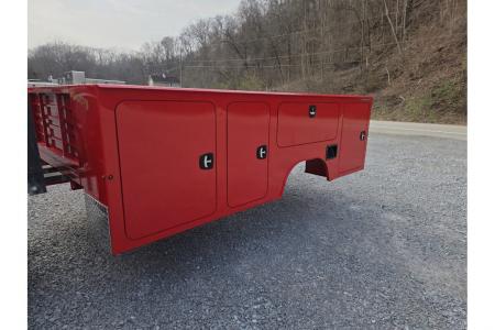New Dura Mag Truck Bodies S-Series Aluminum Service Body 84"ca Cab and Chassis DRW RED