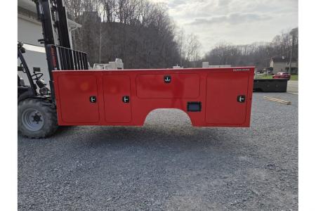 New Dura Mag Truck Bodies S-Series Aluminum Service Body 84"ca Cab and Chassis DRW RED