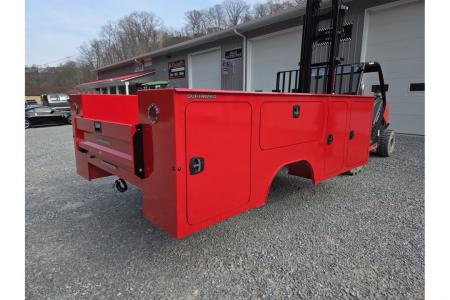 New Dura Mag Truck Bodies S-Series Aluminum Service Body 84"ca Cab and Chassis DRW RED