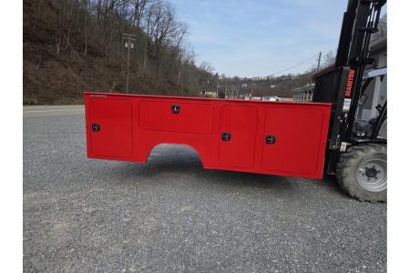 New Dura Mag Truck Bodies S-Series Aluminum Service Body 84"ca Cab and Chassis DRW RED