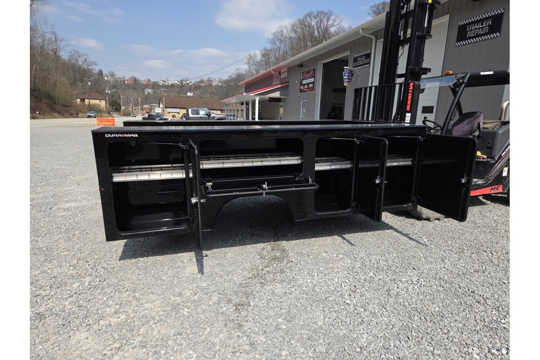 New Dura Mag Truck Bodies S-Series Aluminum Service Body 84"ca Cab and Chassis DRW Gloss Black