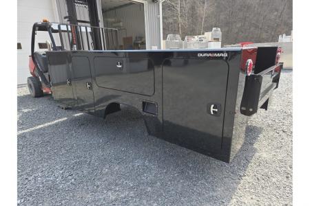New Dura Mag Truck Bodies S-Series Aluminum Service Body 84"ca Cab and Chassis DRW Gloss Black
