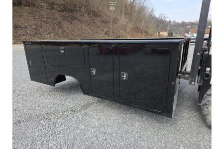 New Dura Mag Truck Bodies S-Series Aluminum Service Body 84"ca Cab and Chassis DRW Gloss Black
