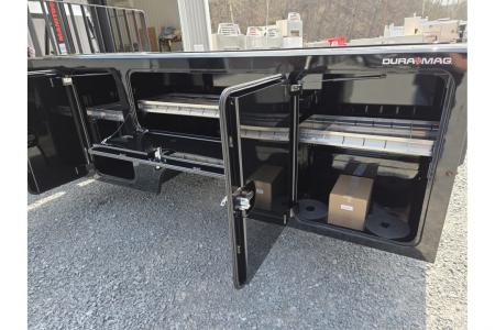 New Dura Mag Truck Bodies S-Series Aluminum Service Body 84"ca Cab and Chassis DRW Gloss Black