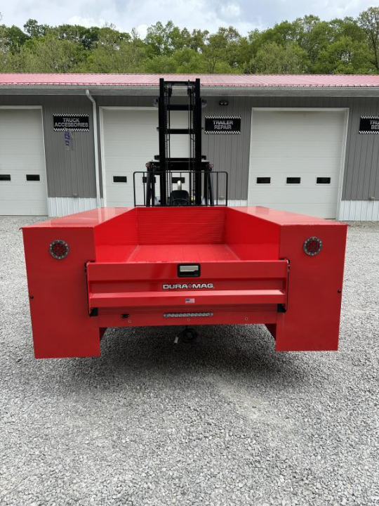 New Dura Mag Truck Bodies S-Series Aluminum Service Body 60"ca Cab and Chassis DRW Red