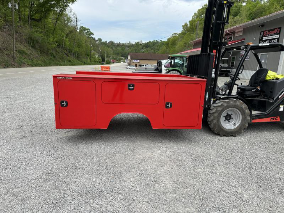 New Dura Mag Truck Bodies S-Series Aluminum Service Body 60"ca Cab and Chassis DRW Red