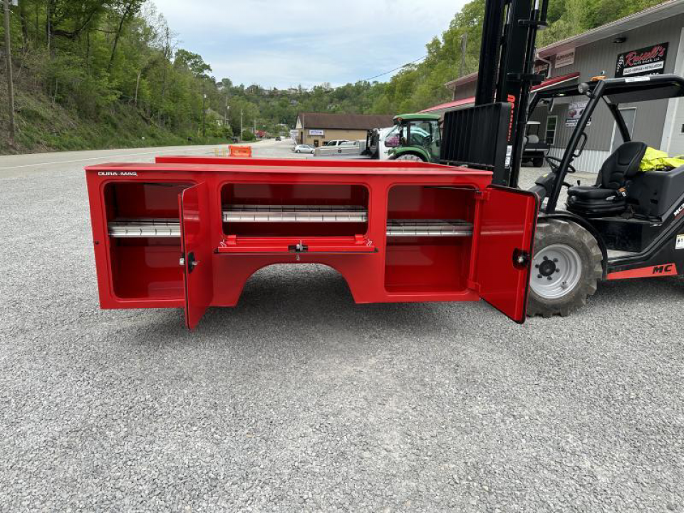 New Dura Mag Truck Bodies S-Series Aluminum Service Body 60"ca Cab and Chassis DRW Red