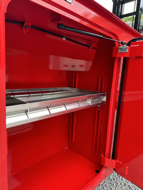 New Dura Mag Truck Bodies S-Series Aluminum Service Body 60"ca Cab and Chassis DRW Red