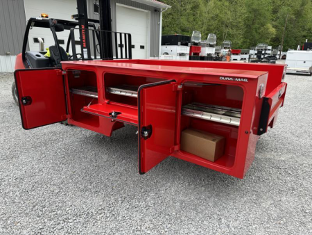 New Dura Mag Truck Bodies S-Series Aluminum Service Body 60"ca Cab and Chassis DRW Red
