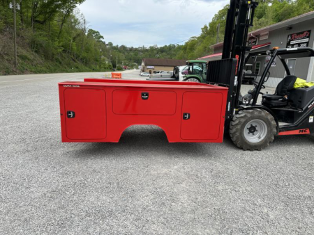 New Dura Mag Truck Bodies S-Series Aluminum Service Body 60"ca Cab and Chassis DRW Red