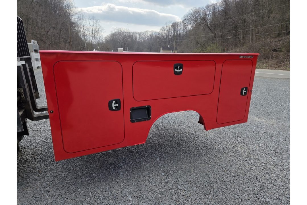 New Dura Mag Truck Bodies S-Series Aluminum Service Body White SRW Red