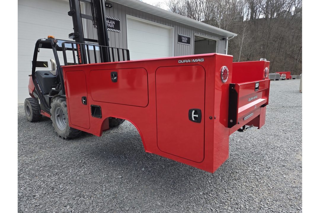New Dura Mag Truck Bodies S-Series Aluminum Service Body White SRW Red