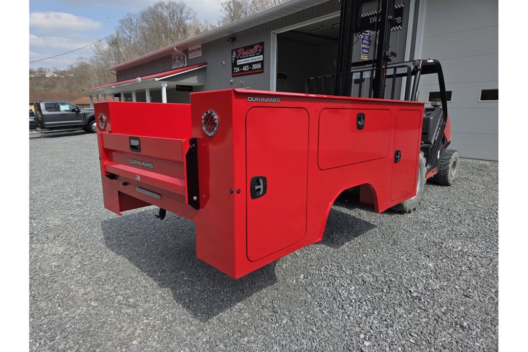 New Dura Mag Truck Bodies S-Series Aluminum Service Body White SRW Red
