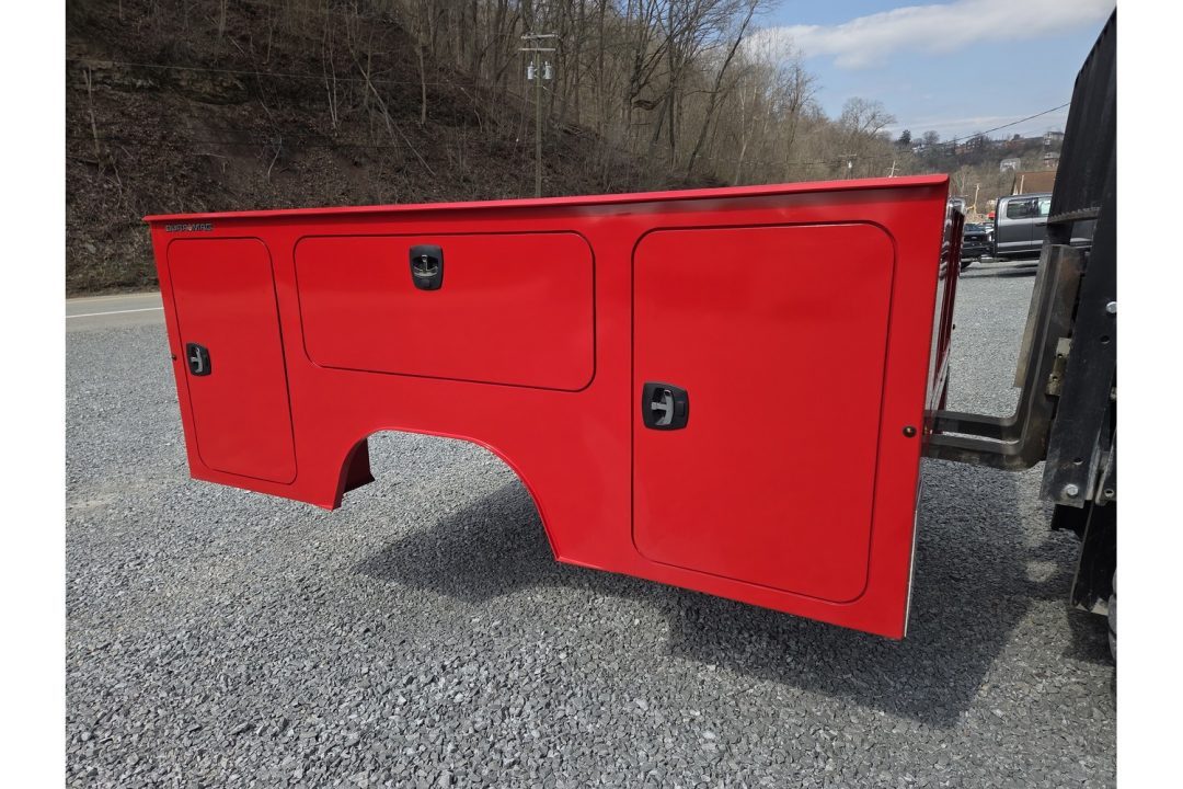 New Dura Mag Truck Bodies S-Series Aluminum Service Body White SRW Red