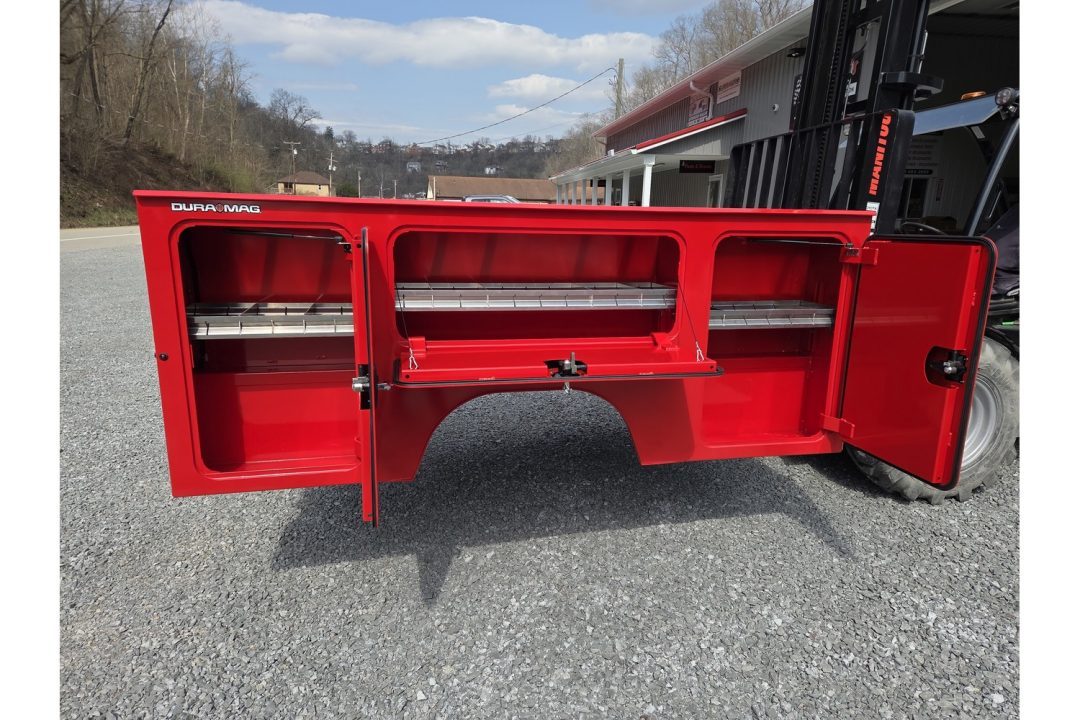 New Dura Mag Truck Bodies S-Series Aluminum Service Body White SRW Red