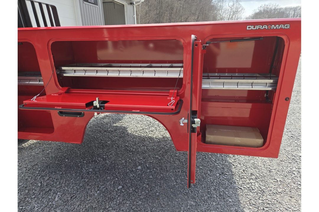 New Dura Mag Truck Bodies S-Series Aluminum Service Body White SRW Red