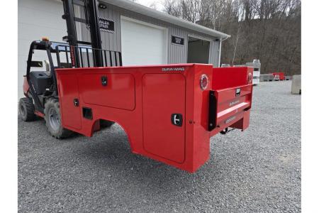 New Dura Mag Truck Bodies S-Series Aluminum Service Body White SRW Red
