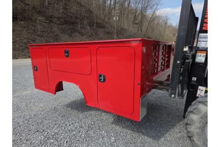 New Dura Mag Truck Bodies S-Series Aluminum Service Body White SRW Red