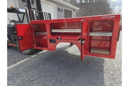 New Dura Mag Truck Bodies S-Series Aluminum Service Body White SRW Red