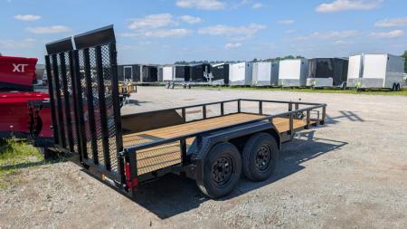 New 2026 Belmont 7x14 Tube Top Utility Trailer w/ Split Gate