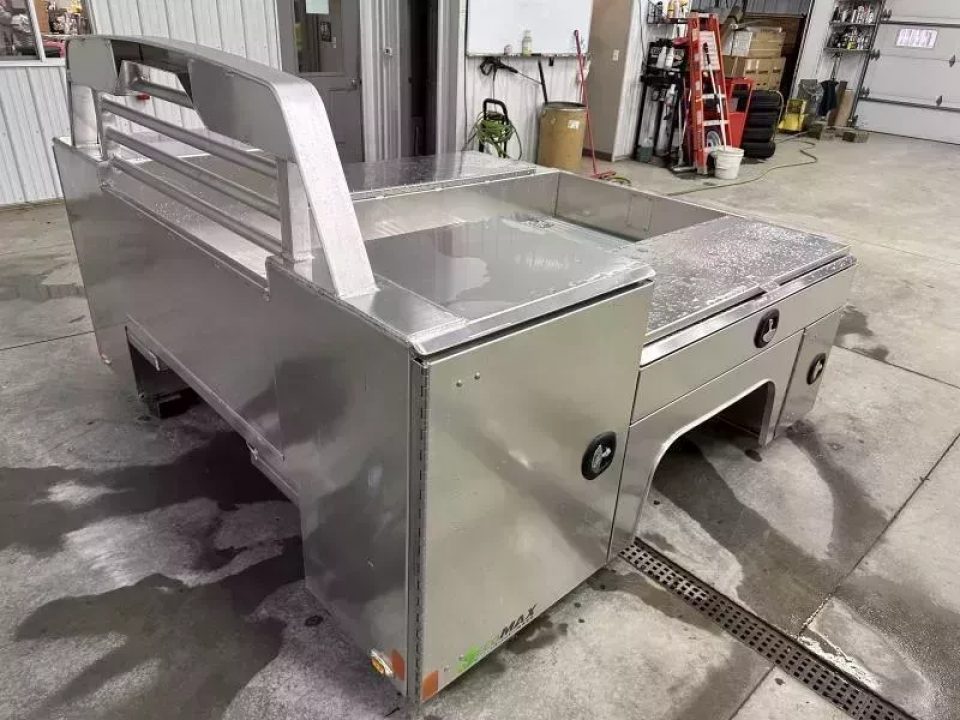 New Martin Truck Bodies Aluminum Gooseneck Service Body DRW 8' SMOOTH APPEARANCE