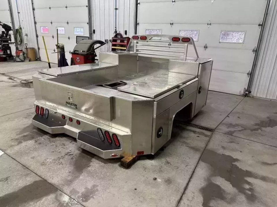 New Martin Truck Bodies Aluminum Gooseneck Service Body DRW 8' SMOOTH APPEARANCE