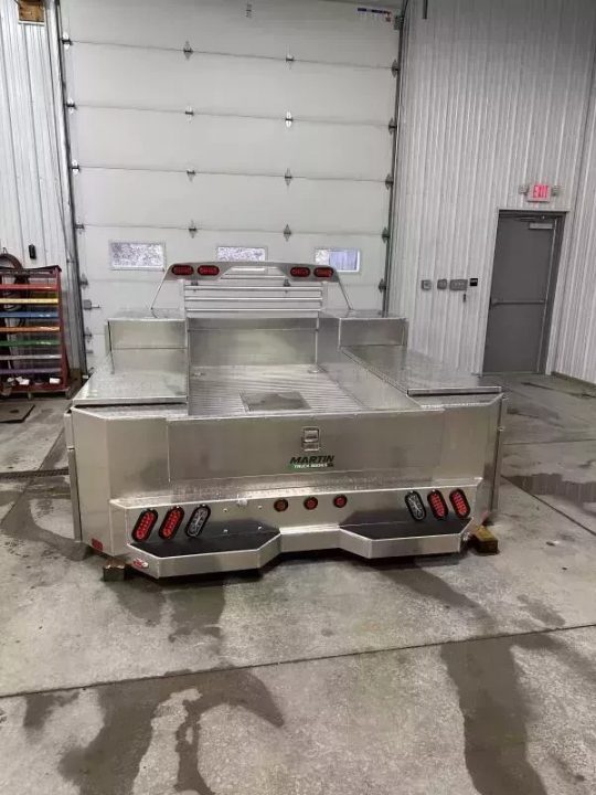 New Martin Truck Bodies Aluminum Gooseneck Service Body DRW 8' SMOOTH APPEARANCE