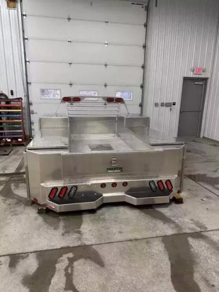 New Martin Truck Bodies Aluminum Gooseneck Service Body DRW 8' SMOOTH APPEARANCE