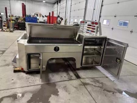 New Martin Truck Bodies Aluminum Gooseneck Service Body DRW 8' SMOOTH APPEARANCE