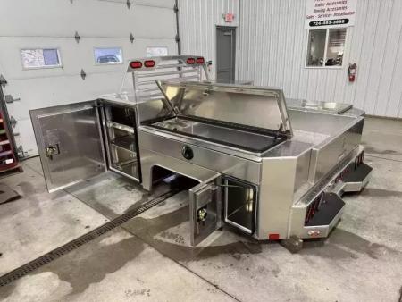 New Martin Truck Bodies Aluminum Gooseneck Service Body DRW 8' SMOOTH APPEARANCE