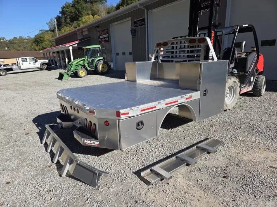 New Martin Truck Bodies 98x104 SBV Flatbed 8' DRW Longbed 8" DROP IN SIDES