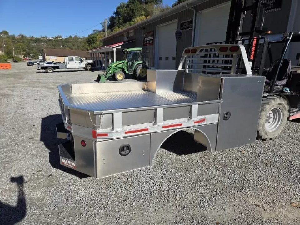 New Martin Truck Bodies 98x104 SBV Flatbed 8' DRW Longbed 8" DROP IN SIDES