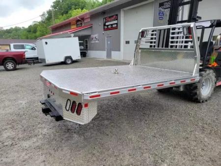New Zimmerman Truck Bodies 60'' CA SRW Aluminum Flatbed with B&W Turnover Ball 6000XL