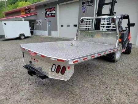 New Zimmerman Truck Bodies 60'' CA SRW Aluminum Flatbed with B&W Turnover Ball 6000XL