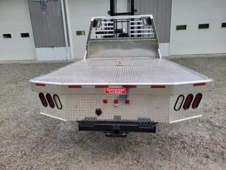 New Zimmerman Truck Bodies 60'' CA SRW Aluminum Flatbed with B&W Turnover Ball 6000XL