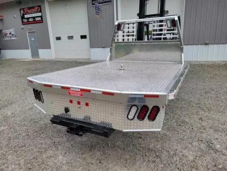 New Zimmerman Truck Bodies 60'' CA SRW Aluminum Flatbed with B&W Turnover Ball 6000XL