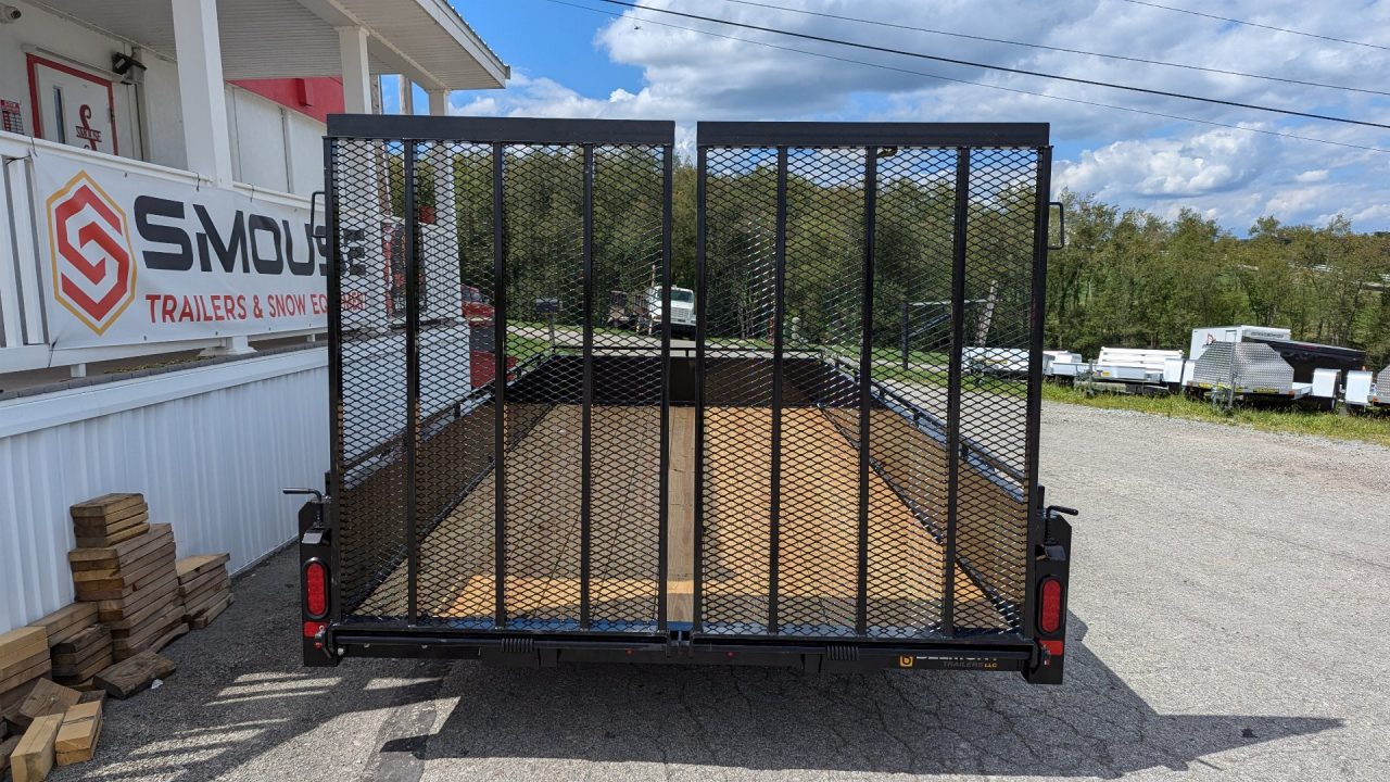 New 2026 Belmont 7x14 Solid Side Utility Trailer w/ Split Gate