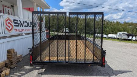 New 2026 Belmont 7x14 Solid Side Utility Trailer w/ Split Gate