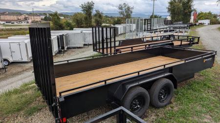 New 2026 Belmont 7x14 Solid Side Utility Trailer w/ Split Gate