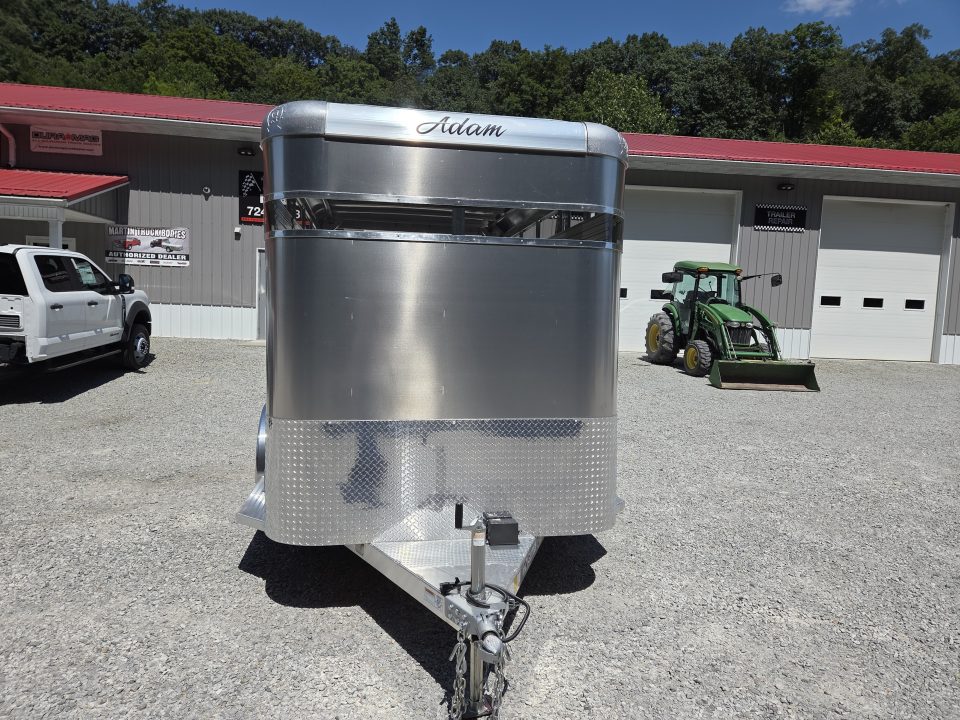 New 2025 Adam 6x12 6'' Extra Height ALUMINUM Livestock Trailer 7000 GVW Stock / Stock Combo Trailer