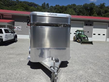 New 2025 Adam 6x12 6'' Extra Height ALUMINUM Livestock Trailer 7000 GVW Stock / Stock Combo Trailer