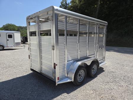 New 2025 Adam 6x12 6'' Extra Height ALUMINUM Livestock Trailer 7000 GVW Stock / Stock Combo Trailer