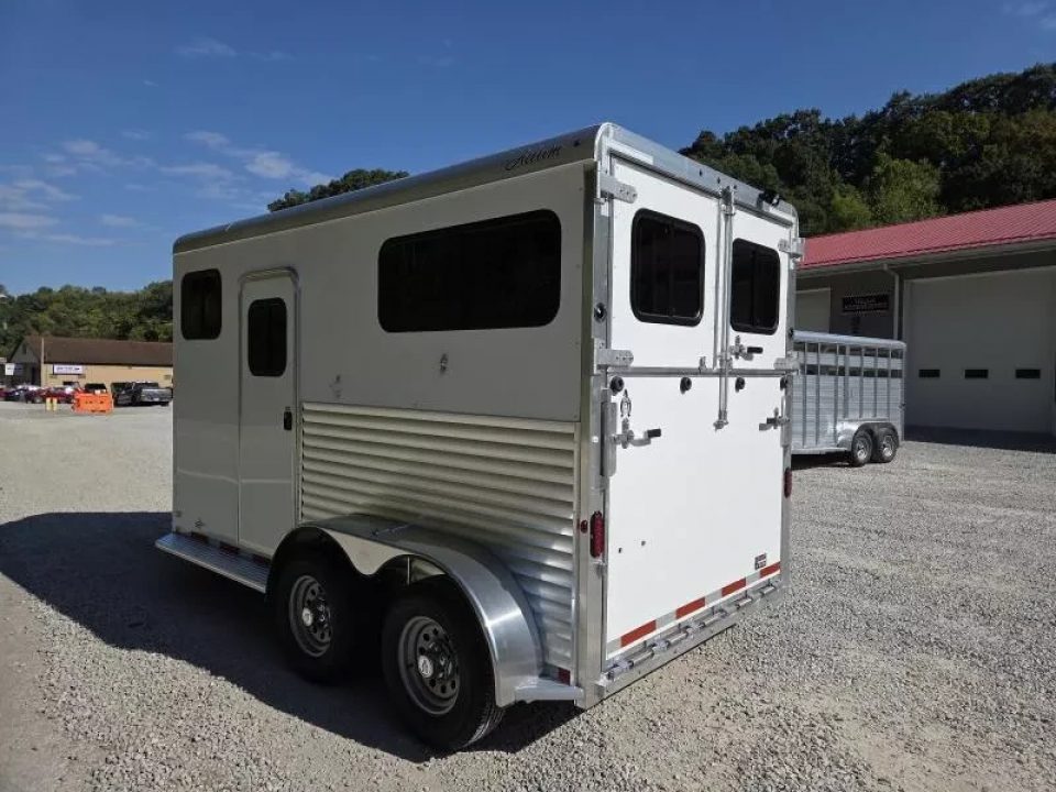 New 2026 Adam ALUMINUM 2 Horse Straight Load WITH RAMP
