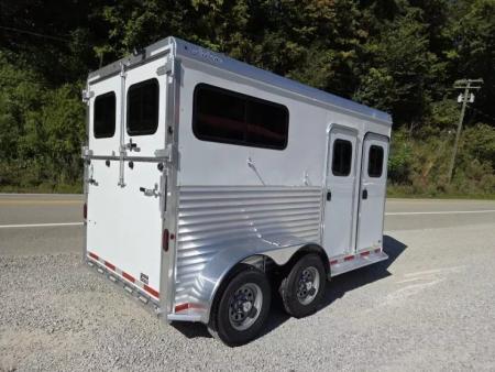 New 2026 Adam ALUMINUM 2 Horse Straight Load WITH RAMP