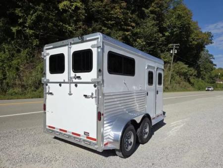 New 2026 Adam ALUMINUM 2 Horse Straight Load WITH RAMP