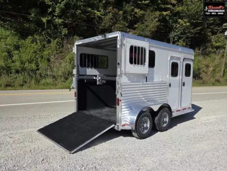 New 2026 Adam ALUMINUM 2 Horse Straight Load WITH RAMP